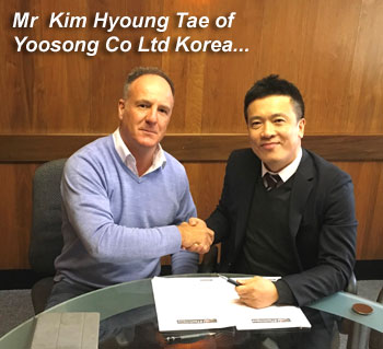 New Korea Distributor Yoosong Co Ltd November 2016 