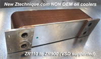 NON OEM ZR110-145 1621 3007 01 1621 4014 01/02/03 NEWSET OIL COOLER OIL COOLER